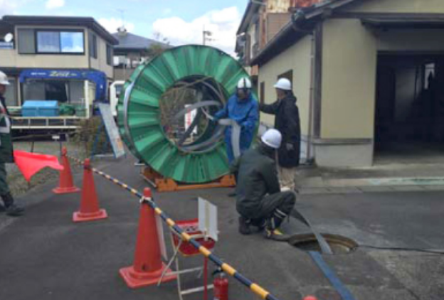 管路の耐震化工事(SPR工法)