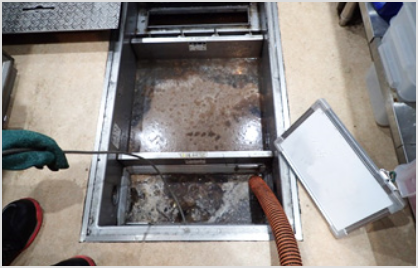 店舗や事業所内排水管の清掃